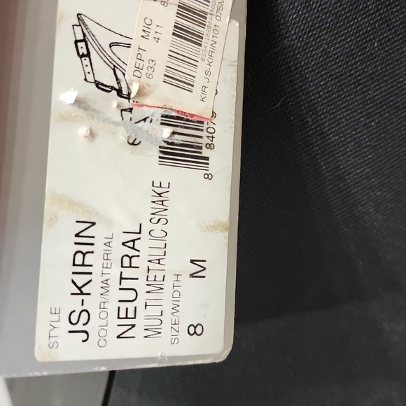 Jessica Simpson Multi Metallic Snake Shoes. Size  8 - Picture 3 of 3